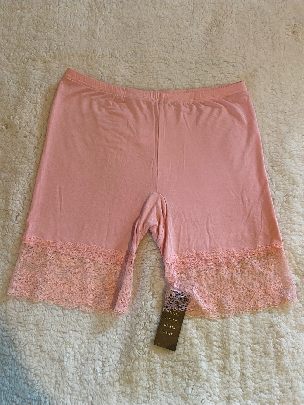 Lace Pink Seamless Shorts